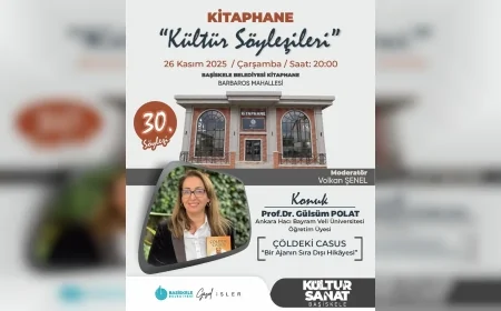 Başiskele Belediyesi Kütüphanesi 30’uncu Kültür Söyleşisinde Prof. Dr. Gülsüm Polat “Çöldeki Casus” Üzerine Okurlarla Buluşacak