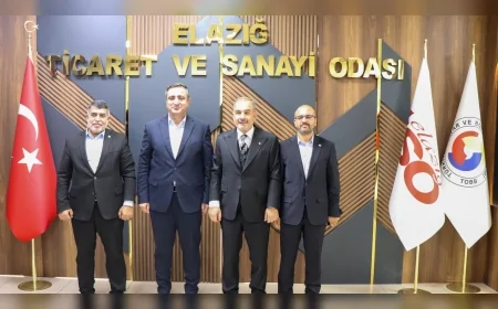 HÜDA PAR Heyeti Elazığ Ticaret ve Sanayi Odası’nda Başkan İdris Alan ile Ekonomik Gündemi Değerlendirdi