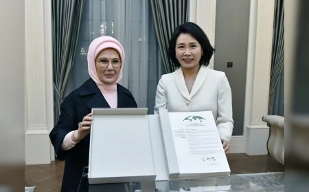 Cumhurbaşkanlığı Millet Kütüphanesi’nde Emine Erdoğan ile Kim Hea Kyung’ın Kültürel Ziyareti İki Ülke Arasındaki İşbirliğine Yeni Başlıklar Ekledi