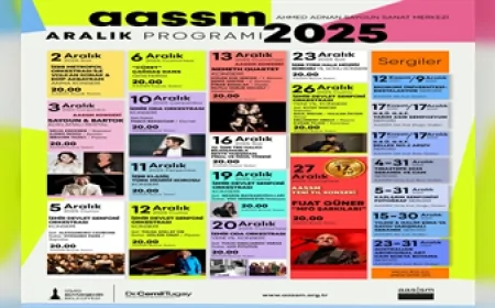 AASSM Aralık Ayı Boyunca Konserler, Dans Gösterileri ve Sergilerle 2025’i Sanatla Uğurlamaya Hazırlanıyor