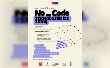 İzmir Meslek Fabrikası 28 Kasım’da No-Code Teknolojisi Eğitimiyle Gençlere Uygulama Geliştirme Fırsatı Sunacak