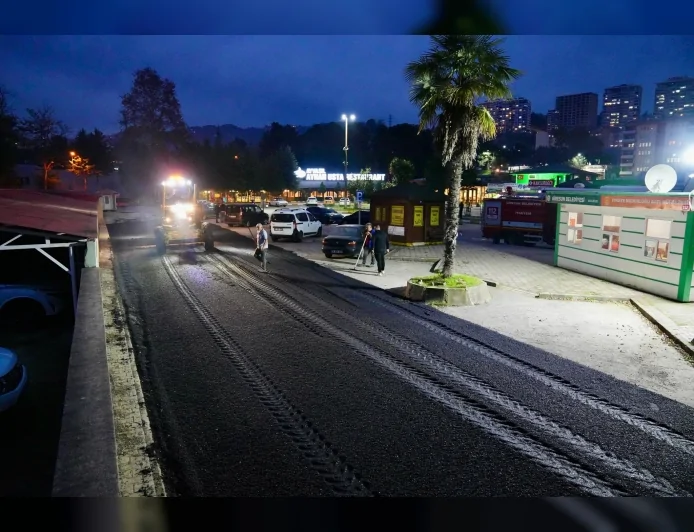 Giresun Belediyesi Fen İşleri Müdürlüğü Kent Genelinde Yol Çalışmalarını Sürdürüyor