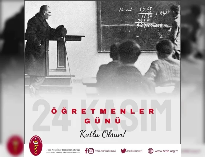 Türkiye Veteriner Hekimleri Birliği Merkez Konseyi Başkanı Ali Eroğlu: “Öğretmenlerimizin Bilimin Işığını Geleceğe Taşıyan Emeği Büyük Bir Minnettir”