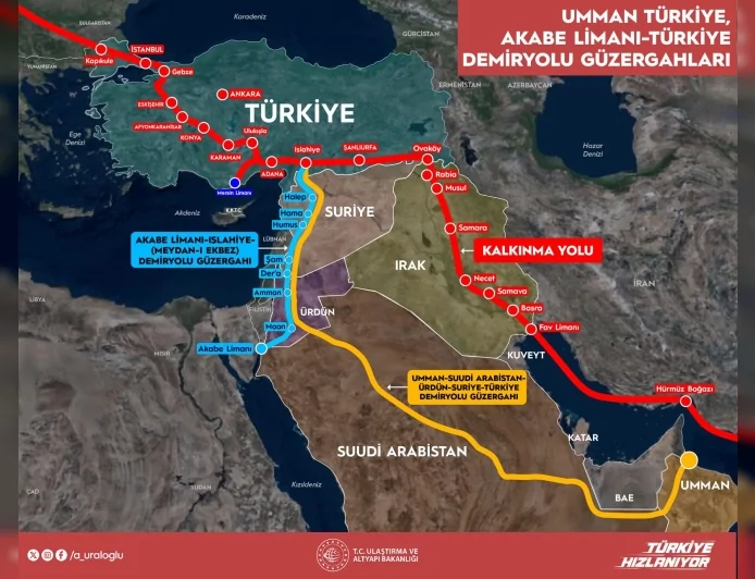 Ulaştırma ve Altyapı Bakanı Abdulkadir Uraloğlu: “Umman’dan Avrupa’ya uzanan yeni ticaret hattı için imzalar atıldı”