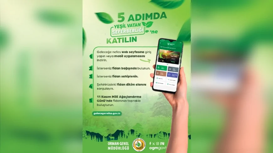 Giresun Orman Bölge Müdürlüğü’nden Yeşil Vatan Seferberliği’ne Destek: Herkese Ücretsiz Fidan