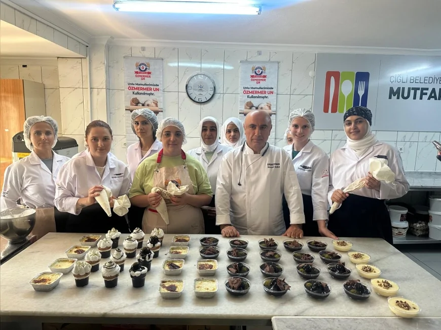 Çiğli Belediyesi’nin İstihdam Garantili Pastacılık Kursları İlk Mezunlarını Verdi: 24 Kursiyer İşe Yerleşti