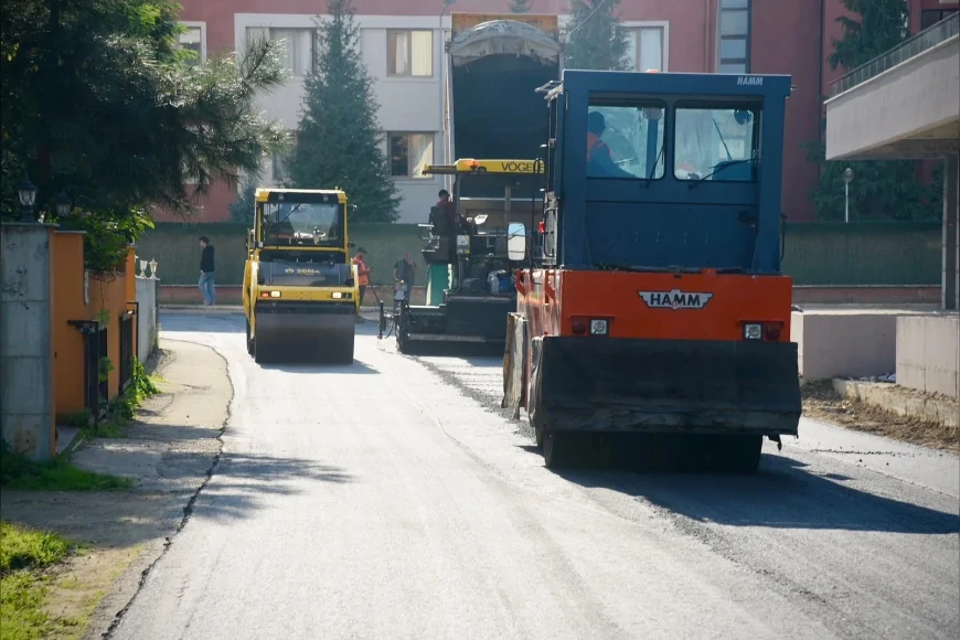 Giresun Belediyesi Asfalt Seferberliği Gaziler Mahallesi’nde Devam Ediyor