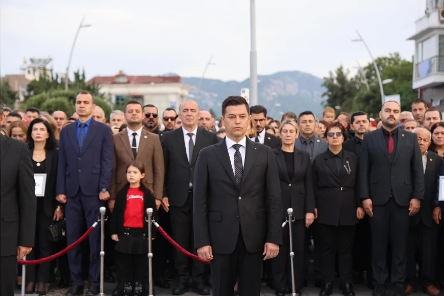 Marmaris’te Atatürk, Ebediyete Uğurlanışının 87. Yılında Törenlerle Anıldı