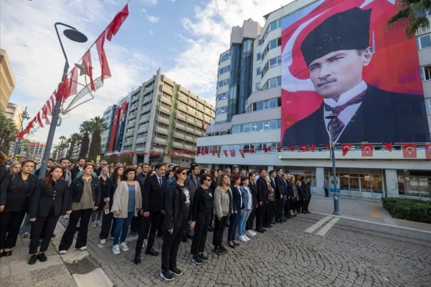 İzmir İtfaiyesi’nden 10 Kasım’da Sonsuzluk Simgesiyle Anlamlı Atatürk Anması