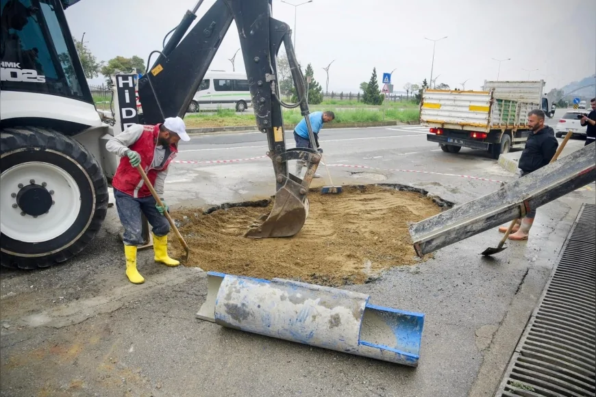 Giresun Belediyesi Şehir Genelinde Yol, Peyzaj ve Altyapı Çalışmalarını Eş Zamanlı Yürütüyor