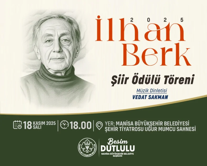 Manisa Büyükşehir Belediyesi’nin İlk İlhan Berk Şiir Ödülü’nü Oğulcan Kütük Kazandı