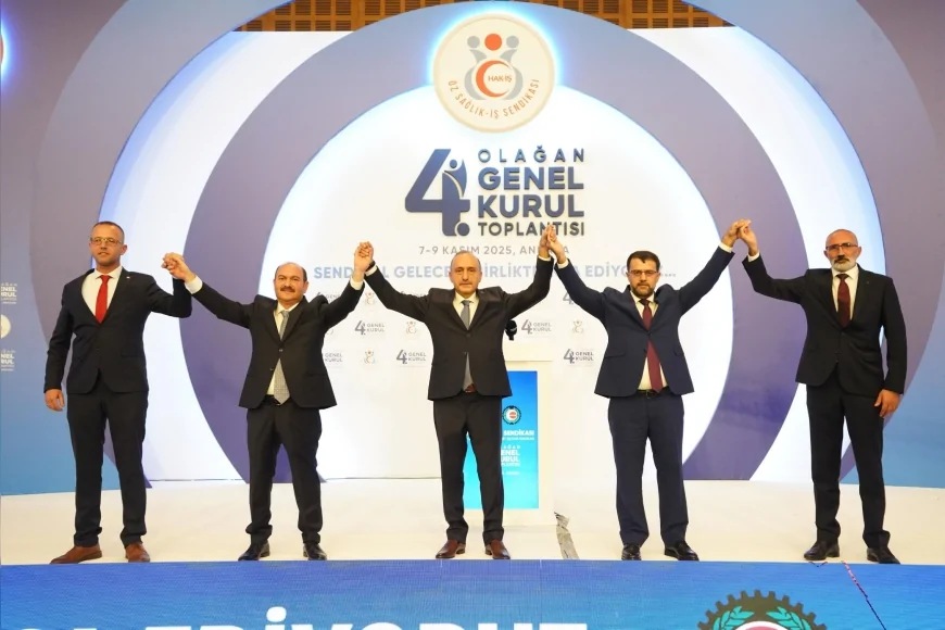 ÖZ SAĞLIK-İŞ 4 OLAĞAN GENEL KURULUNDA SERT: “YENİ NESİL SENDİKAL YAKLAŞIMLA HEM MASADA HEM SAHADA ÇÖZÜM ÜRETİYORUZ” [DETAY HABER]