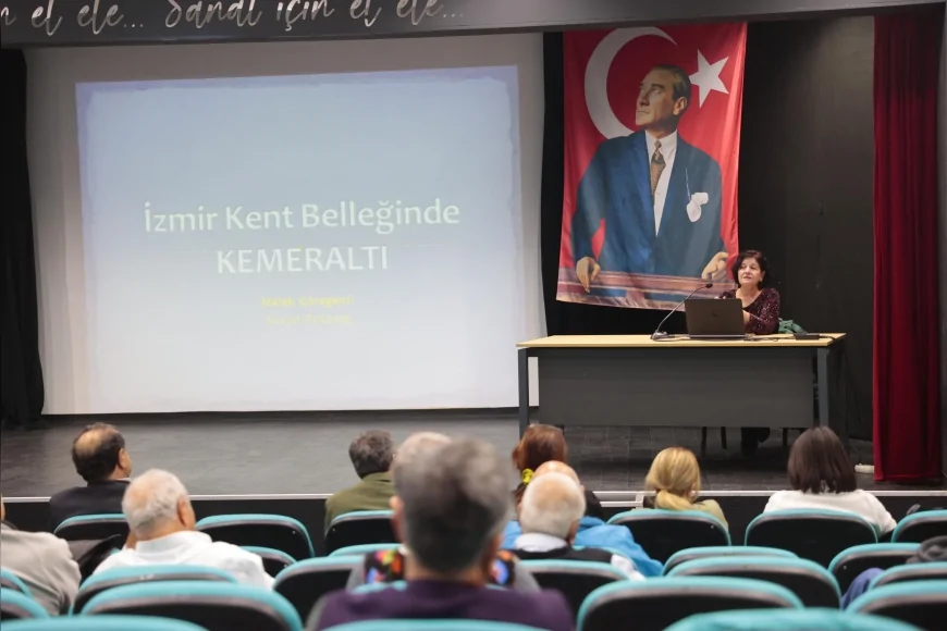 Kültürel Miras Söyleşileri’nde Prof. Dr. Melek Göregenli Kemeraltı’nın İzmir kent kimliğindeki belirleyici rolünü anlattı