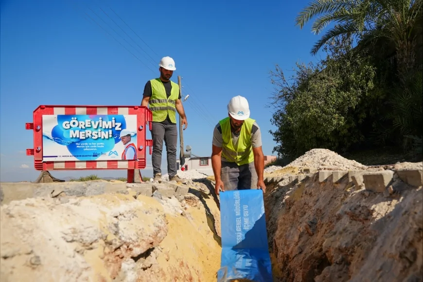 Meski, Akdeniz İlçesi Camili Mahallesi’nde İçme Suyu Terfi Hattını Yenileyerek Kesintisiz Su Hizmetini Başlattı