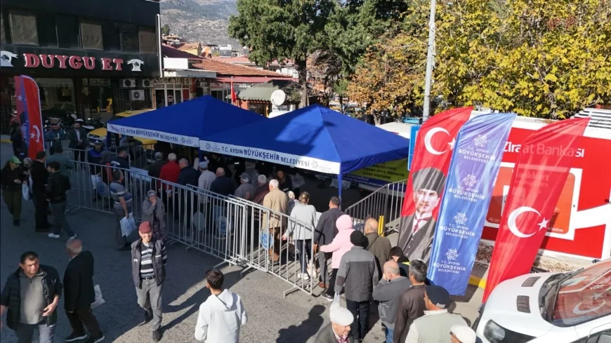Aydın Büyükşehir Belediye Başkanı Özlem Çerçioğlu Ata Tohumlarından Yetiştirilen Kışlık Fideleri Bozdoğan’da Vatandaşlarla Buluşturarak Yerel Üretimi Destekledi