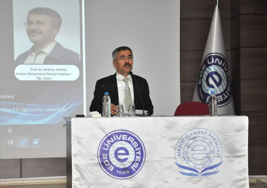 Ege Üniversitesinde Prof. Dr. İbrahim Maraş “Nasıl Bir Tanrıya İnanıyoruz?” Konferansında Genç İlahiyatçılarla Bir Araya Geldi