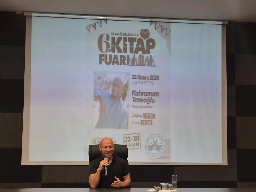 Elazığ 6 Kitap Fuarı Usta Yazarların Söyleşi ve İmza Programlarıyla Okurlara Kültürel Buluşma Sunuyor