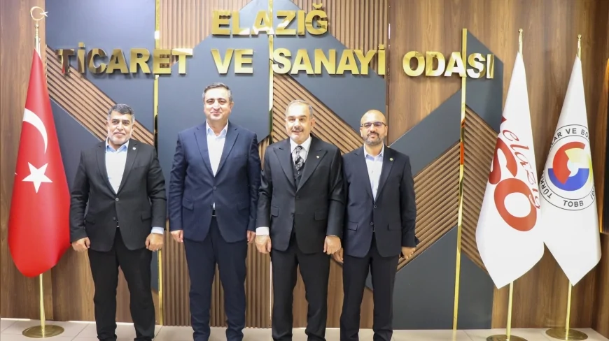 HÜDA PAR Heyeti Elazığ Ticaret ve Sanayi Odası’nda Başkan İdris Alan ile Ekonomik Gündemi Değerlendirdi