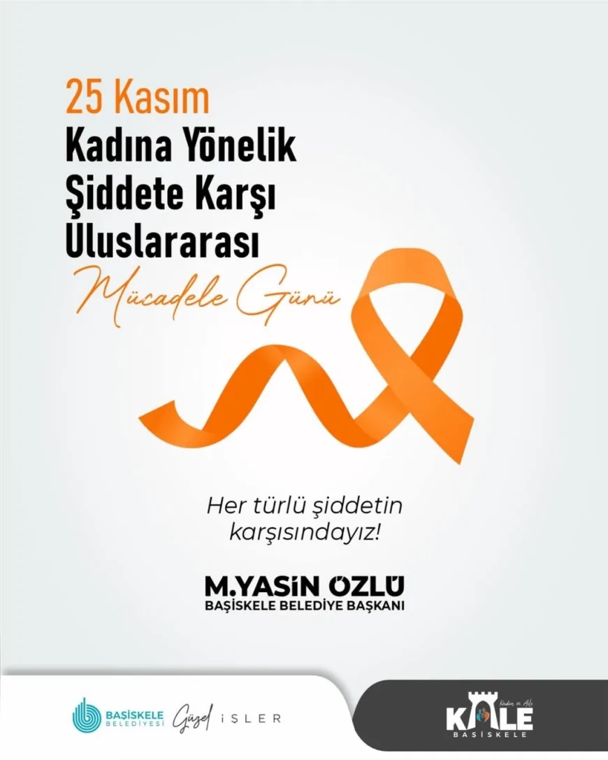 Başiskele Belediye Başkanı Mehmet Yasin Özlü: “Kadına yönelik şiddet insan onuruna yönelmiş ağır bir ihlaldir”