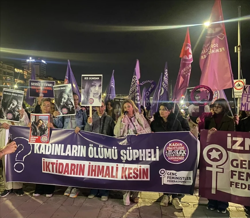 İzmir’de 25 Kasım Buluşmasında Kadın Örgütleri Şiddete Karşı Birleşti: “Kadınlar Yaşasın, 6284 Uygulansın”