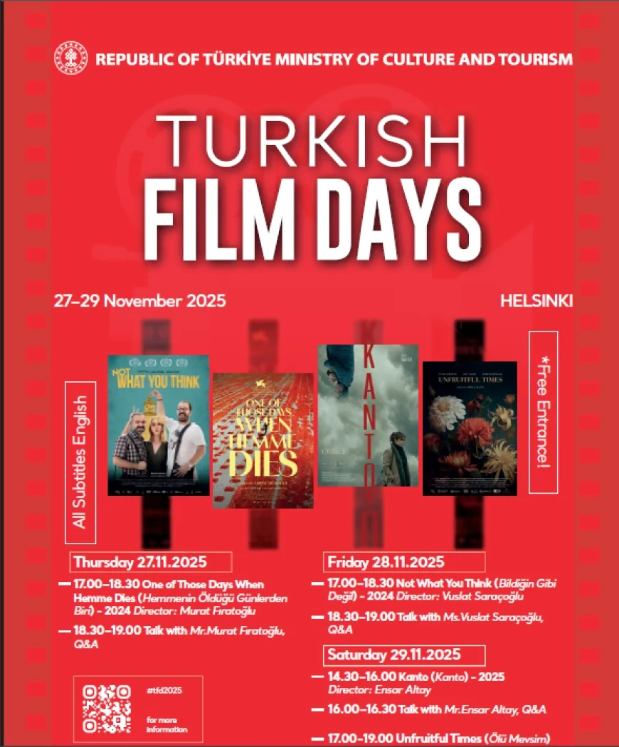 Helsinki’de Düzenlenecek 6 Türk Film Günleri Çağdaş Türk Sinemasının Ödüllü Yapımlarını İzleyiciyle Buluşturacak
