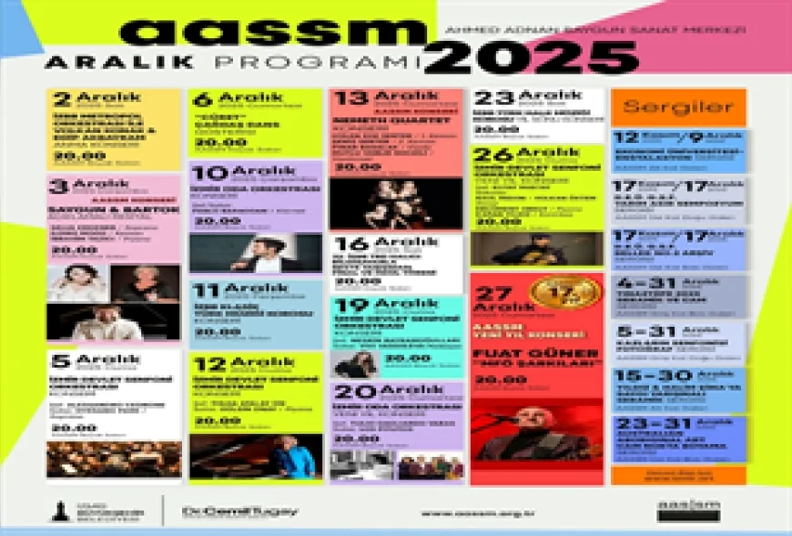 AASSM Aralık Ayı Boyunca Konserler, Dans Gösterileri ve Sergilerle 2025’i Sanatla Uğurlamaya Hazırlanıyor