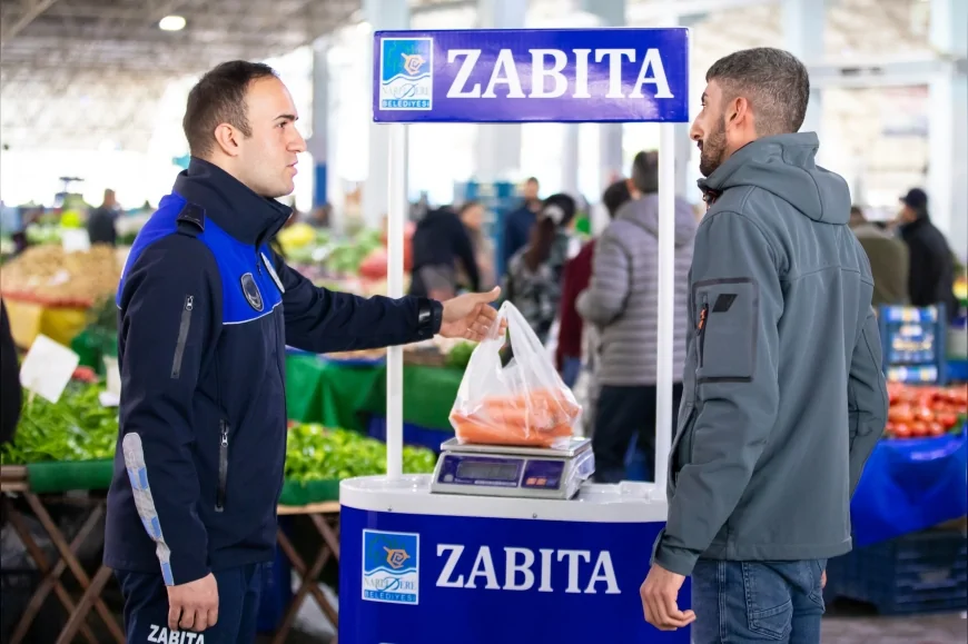 Narlıdere Belediyesinin Kapalı Pazar Yerinde Etiket, Düzen ve Ölçü Kontrolünü İçeren Denetimleri Tartı Kontrol Noktasıyla Birlikte Sıklaştırıldı