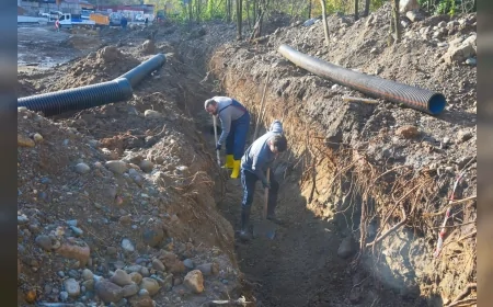 Giresun Belediyesi Teyyaredüzü Mahallesi’nde Batlama Sanayi Caddesi Altyapısını Dayanıklı Yeni Hatlarla Yeniliyor