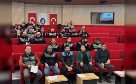 Çorum Belediyesi Personeline İş Güvenliği ve Yüksekte Çalışma Eğitimi Verildi