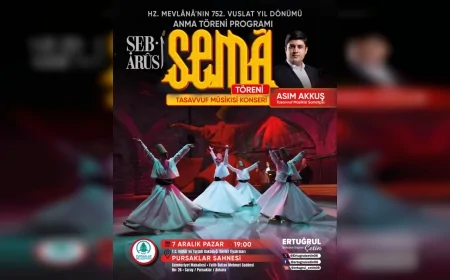 Pursaklar Belediyesi Devlet Tiyatroları Sahnesinde Mevlana’nın 752 Vuslat Yılı İçin Sema ve Mesnevi Seçkileriyle Anma Gecesi Düzenleyecek