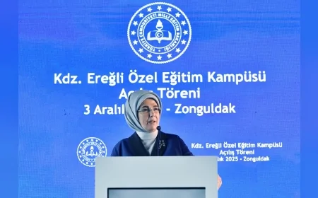 Emine Erdoğan Karadeniz Ereğli Özel Eğitim Kampüsü Açılışı Sonrası Paylaşımında: “Bu kampüs çocuklarımızın kalplerine güç yollarına ışık versin”