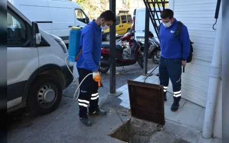 Antalya Büyükşehir Belediyesi Alanya’da yaz mevsimi boyunca artan sinek ve haşere yoğunluğuna karşı kapsamlı vektörel mücadele çalışmalarını kent genelinde sürdürüyor