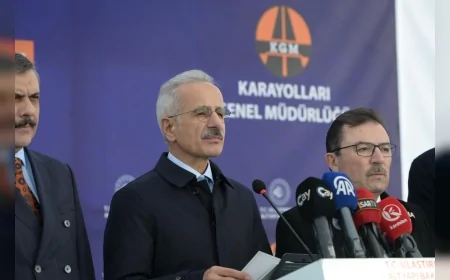 Ulaştırma ve Altyapı Bakanı Abdulkadir Uraloğlu: “Erzurum–Rize güzergâhını 49 kilometreden 15,8 kilometreye indirerek geçiş süresini 60 dakikaya varan ölçüde azaltacağız”