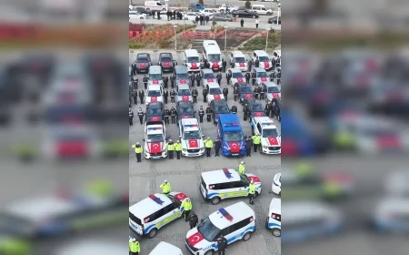Elazığ Valilik Meydanı’nda Jandarma ve Emniyet Envanterine Katılan 84 Yeni Araç Törenle Hizmete Başladı