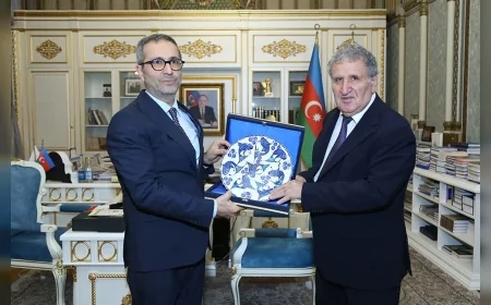 Azerbaycan Milli İlimler Akademisi ile Yunus Emre Enstitüsü Bakü’de Bilimsel ve Kültürel İşbirliğini Genişleten Stratejik Görüşmede Buluştu