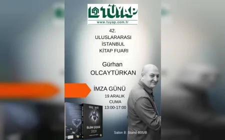 Yazar Gürhan Olcay Türkan Yeni Fantastik Romanı “Ölüm Çiçeği İris” İçin İmza Günü Öncesi Tanıtım Çalışmalarını Sürdürüyor