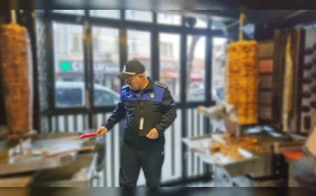 İnegöl Belediyesi Zabıta Müdürlüğü Dönercileri Denetledi: “Halk Sağlığına Taviz Yok”