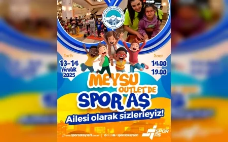 Kayseri Büyükşehir Belediyesi Spor A.Ş. Meysu Outlet AVM’de Çocuklar ve Aileleri Sporla Buluşturuyor