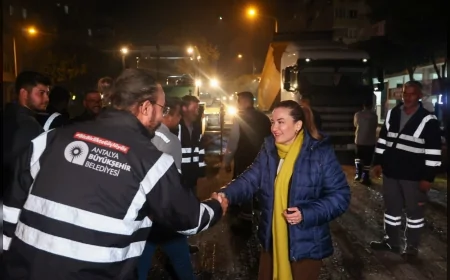 Antalya’da 100. Yıl Bulvarı’nda Asfalt Yenileme Çalışmasının İlk Etabı Tamamlandı