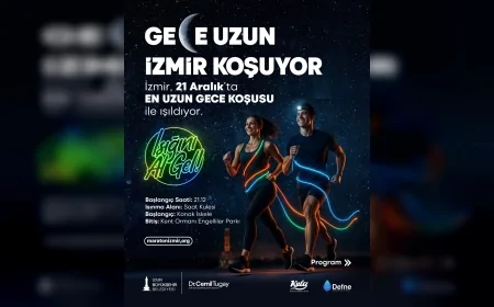 İzmir Büyükşehir Belediyesi’nden 21 Aralık’ta En Uzun Gece Koşusu: “Işığını Al Gel”