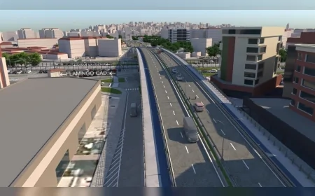 İzmir Büyükşehir Belediyesi Mavişehir Trafiğini Rahatlatacak Şemikler Taşıt Üst Geçidi İçin İnşaata Başlıyor