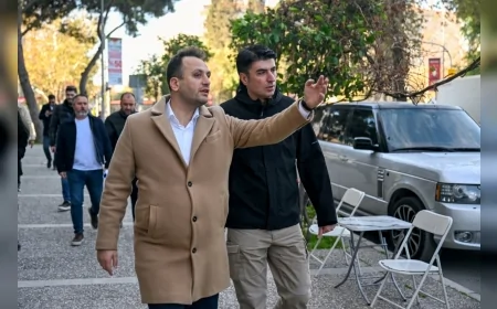 Bornova Belediye Başkanı Ömer Eşki ve İZSU Genel Müdürü Gürkan Erdoğan altyapı ve üstyapı çalışmalarını sahada inceledi