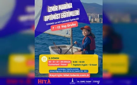İzmir Marina Kış Boyunca Yelken Eğitimleriyle Yetişkinleri ve Çocukları Denizle Buluşturuyor
