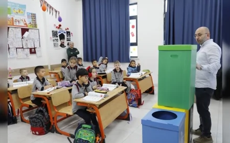 Seferihisar Belediyesi’nden Okullarda Sıfır Atık Hamlesi: Öğrencilere Erken Yaşta Çevre Bilinci Aşılanıyor