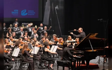 Eskişehir Büyükşehir Belediyesi Senfoni Orkestrası ve Piyanist Cem Babacan’dan Unutulmaz Konser Gecesi