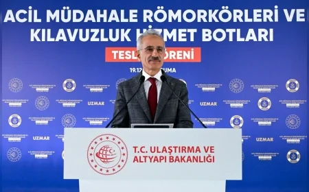 Ulaştırma ve Altyapı Bakanı Abdulkadir Uraloğlu: “Türk tersanelerinde inşa edilen 2 acil müdahale römorkörü ve 6 kılavuzluk botunu hizmete alıyoruz”