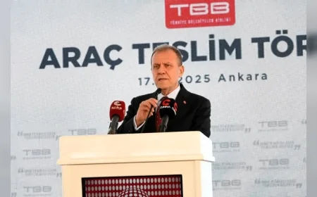 TBB 55 BELEDİYEYE 59 ARAÇ HİBE ETTİ, SEÇER: “ÖNCELİĞİMİZ DEPREM BÖLGESİ” [DETAY HABER]