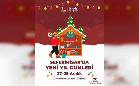 Seferihisar Belediyesi’nden 2026’ya Coşkulu Veda: Çocuklar, Satranç, Pazar ve Dayanışma Dolu Yeni Yıl Programı
