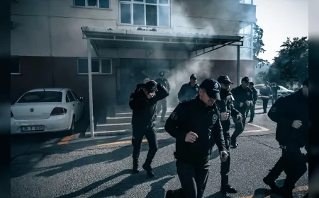 İzmir Büyükşehir Belediyesi İtfaiyesi Buca’daki Polis Okulunda Gerçeği Aratmayan Yangın Tatbikatı Gerçekleştirdi