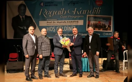 Regaip Kandili Özel Programında Prof. Dr. Mustafa Karataş Çorumlularla Buluştu